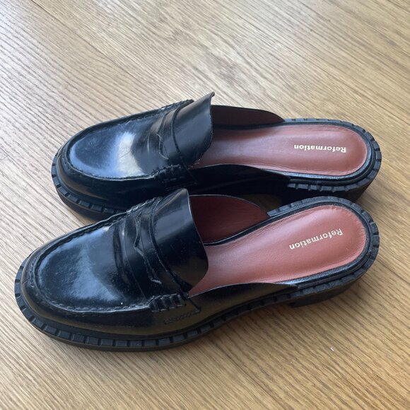 Leather Slip-On Loafers - Picture 1 of 5